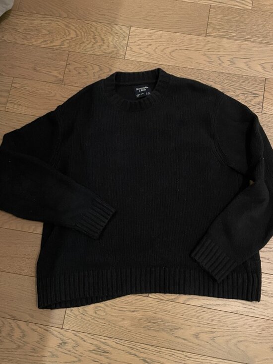 Abercrombie & Fitch Other - Abercrombie & Fitch Black Men's Size Small Cotton Blend Crew Neck Sweater